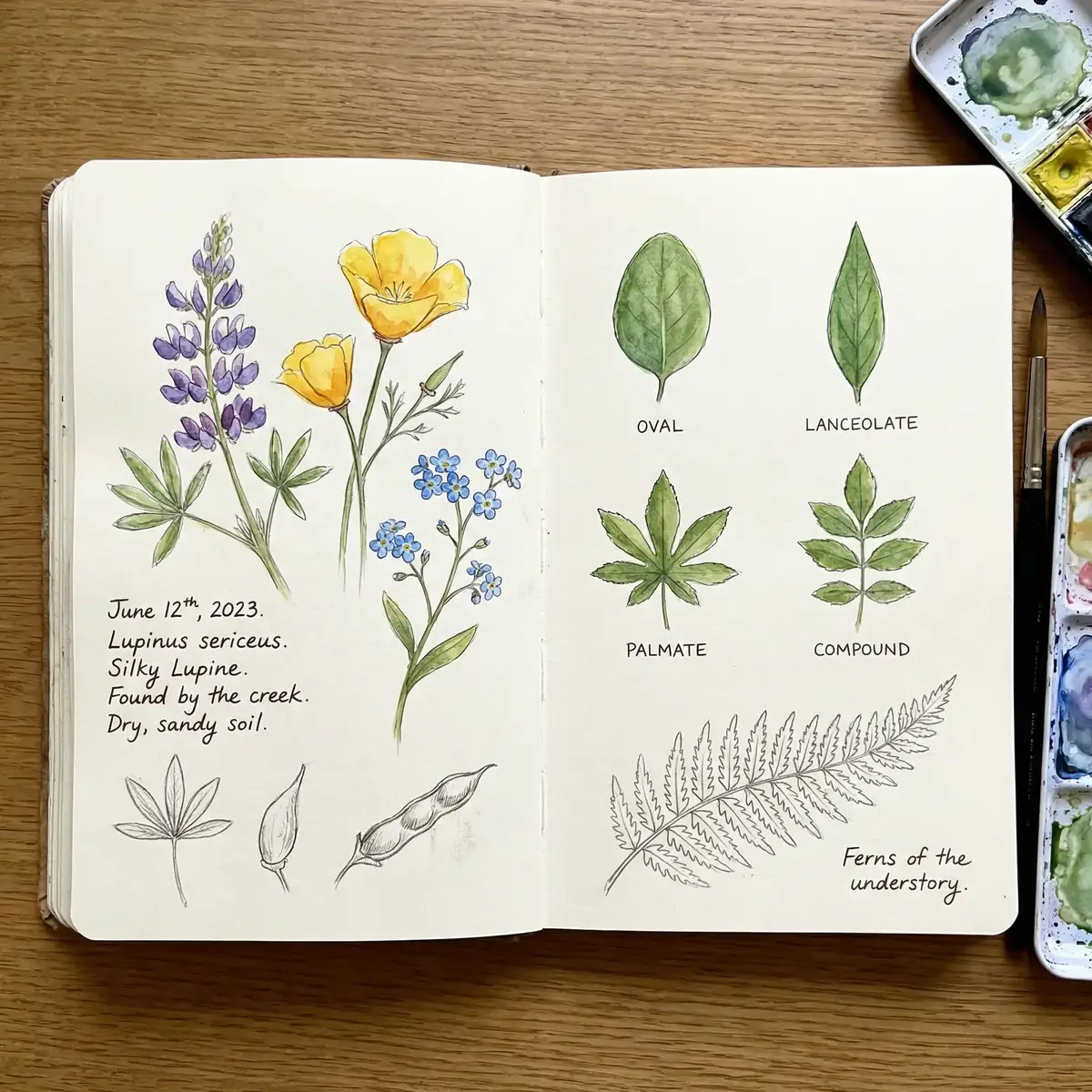 田野笔记叶形图鉴 - 探花